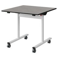 Table Malibu rabattable 80x80cm antibruit surmoulé - Manutan Expert