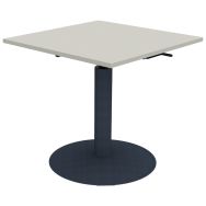 Table Mano 80 80 cm hauteur réglable plateau stratifié ABS - Mobidecor