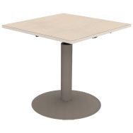Table Mano 80 80 hauteur réglable plateau stratifié alaisé - Mobidecor