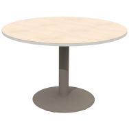 Table Mano T6 ronde Ø120 cm plateau stratifié alaisé - Mobidecor