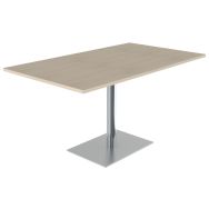 Table Menorca 80 80 cm T6 plateau ép. 24 mm stratifié ABS - Mobidecor
