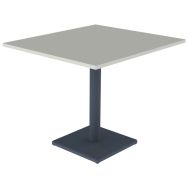 Table Menorca 80 90 cm T6 plateau ép. 24 mm stratifié ABS - Mobidecor