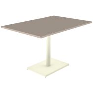 Table Menorca T6 rectangulaire prof plateau ép. strat. ABS - Mobidecor