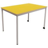 Table Multiflex rectangle 80x120 cm H.72 piètement gris - Vanerum