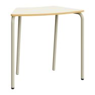 Table Octa trapèze 83x50 beige/gris - Mirplay School