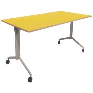 Table Opti+ Tilt pliable piètement gris H 72 - Vanerum