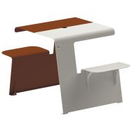 Table PikNik 2 places acier - Tolerie Forezienne