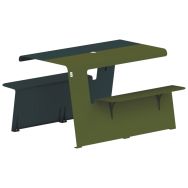 Table PikNik 4 places acier - Tolerie Forezienne