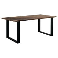 Table Roma rectangulaire plateau stratifié piètement acier - Jayso