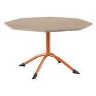 Table Sara octogonale Ø 120 cm fixe pièt.central stratifié - Mobidecor