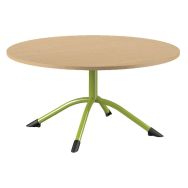 Table Sara ronde Ø 120 cm fixe piètement central stratifié - Mobidecor