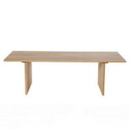Table Sol rectangulaire - plateau piètement Iroko