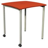 Table T6 à roulettes Daisy connect B pied gris - Vanerum