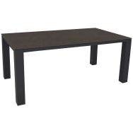 Table TORINO 238 x 100 cm kedra/alu - noir