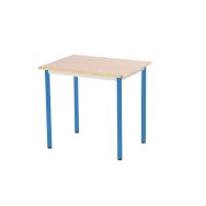Table T'Sup plateau 80 x 60 cm stratifié - T4 - piétement bleu