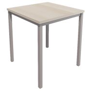 Table T carrée T6 hauteur 76 cm pied gris - Vanerum