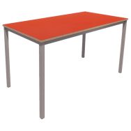 Table T rectangle T6 hauteur 76 cm pied gris - Vanerum
