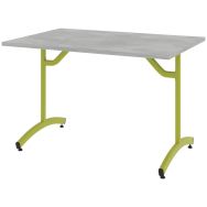 Table Tim 120 x 80 cm dégagement latéral plateau stratifié ABS - Rodet