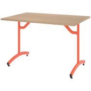 Table Tim 160 x 80 cm dégagement latéral plateau stratifié ABS - Rodet