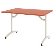 Table Tim 180 x 80 cm dégagement latéral plateau stratifié ABS - Rodet