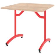 Table Tim 80 x 80 cm dégagement latéral plateau stratifié ABS - Rodet