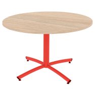 Table Tim Ø 120 cm piètement central plateau stratifié ABS - Rodet