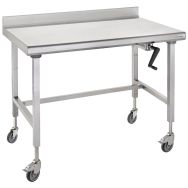 Table dosseret roues hauteur réglable Ergonomix - Tournus Equipement