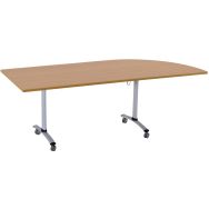 Table angle intégré gauche plateau mélaminé pivotant - Manutan Expert