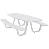 Table bancs Curv 240 cm alu - Proloisirs