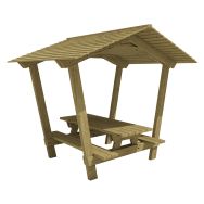 Table bancs Stagadon 240 cm - pin