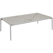 Table basse AMBIANCE Ø 45 cm alu - blanc