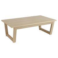 Table basse Cadéo 100 x 60 cm plateau stratifié érable