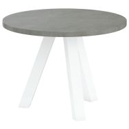 Table basse Evan Ø 60 cm pied métallique - MBA