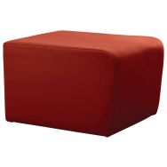 Table basse Leaf 65 x 50 cm tissu simili cuir - Spouf