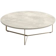 Table basse Montréal pied métal Ø 100 cm - Quadrifoglio
