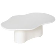 Table basse Mukul 120 cm blanc-Somcasa