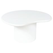 Table basse Mukul 80 cm blanc-Somcasa