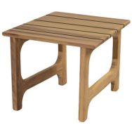 Table basse St Malo 50 x 50 cm - plateau et piètement Iroko