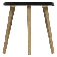 Table basse ronde Upcy Ø 45 cm décor uni - Tizu