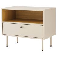 Table de chevet+ 1 niche Trento Collection beige-Somcasa