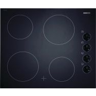 Table de cuisson vitroc&eacute;ramique 4 Foyers BEKO HIC64100