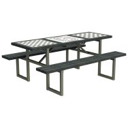 Table de jeux Syrah 190 cm Urbecosi - Ipra/alu gris 7016