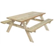 Table de pique-nique légère 74kg - Manutan