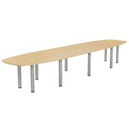 Table réunion Elga plateau stratifié pied tulipe - MBA