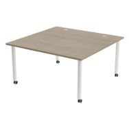 Table réunion Tubo à roulettes 140 x 140 cm - MBA