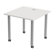 Table réunion Tubo à roulettes 80 x 80 cm - MBA