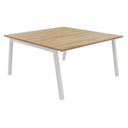 Table réunion carrée 4 pieds Partage-Buronomic