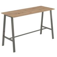 Table de réunion haute 175x68x104cm chêne