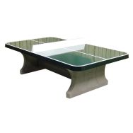 Table tennis table béton angles arrondis