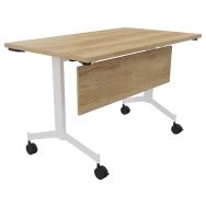Table droite abattante Eureka profondeur70 cm + voile fond - Buronomic